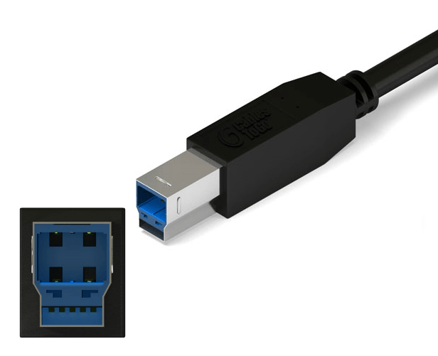 כבל USB 3.0 Type B זכר