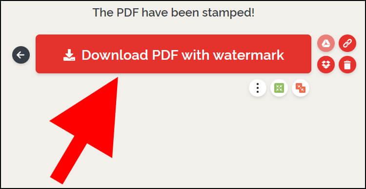 הורדת קובץ ה- PDF שאליו הוספתם את סימן המים