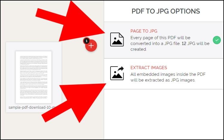 המרת PDF לתמונה או שמירת כל התמונות שנמצאות בתוך קובץ ה- PDF