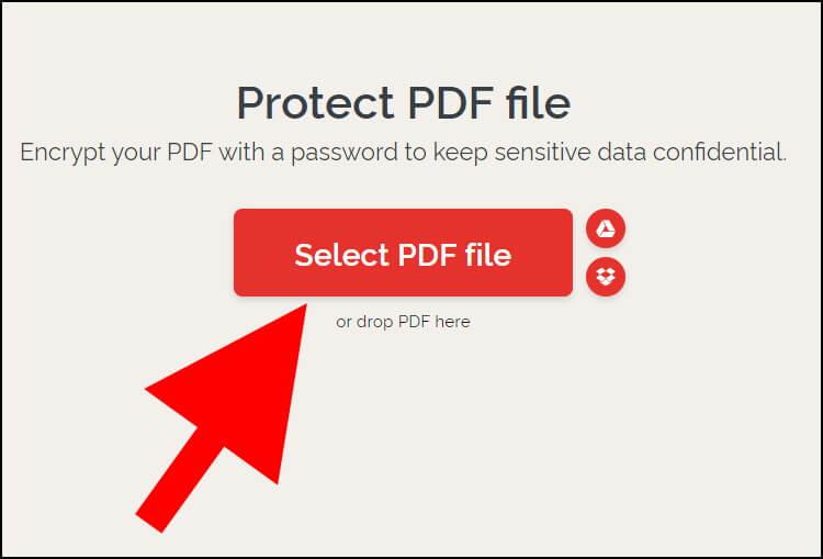בחרו את קובץ או קבצי ה- PDF שאתם רוצים להגן עליהם באמצעות סיסמה
