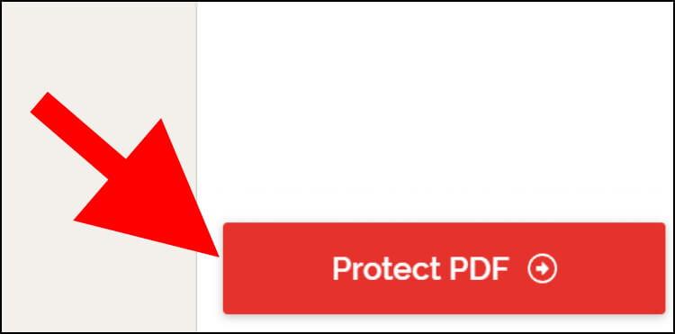 התחלת תהליך הוספת הסיסמה לקובץ ה- PDF