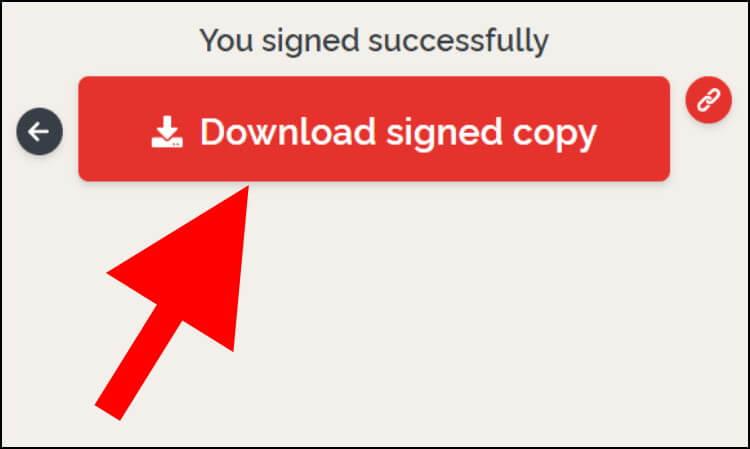 הורדת קובץ ה- PDF עם החתימה למחשב או לסמארטפון