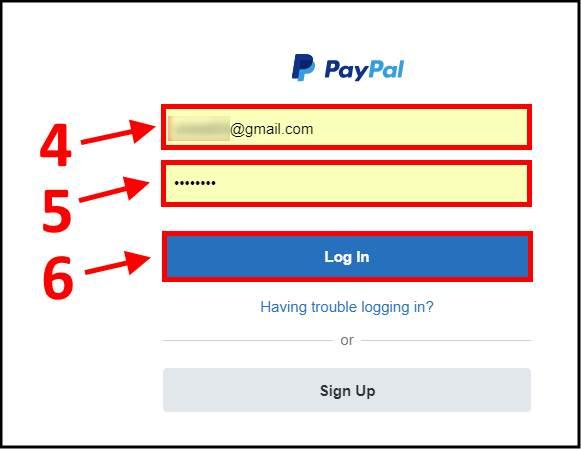 התחברות לחשבון פייפאל Paypal