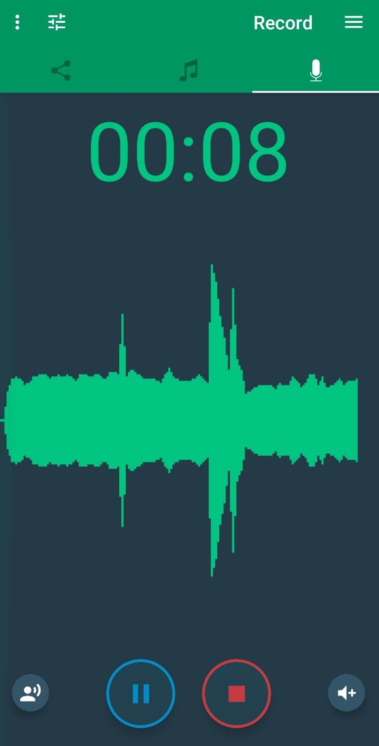 אפליקציה חינמית להקלטת קול למכשירי אנדרואיד Parrot Voice Recorder