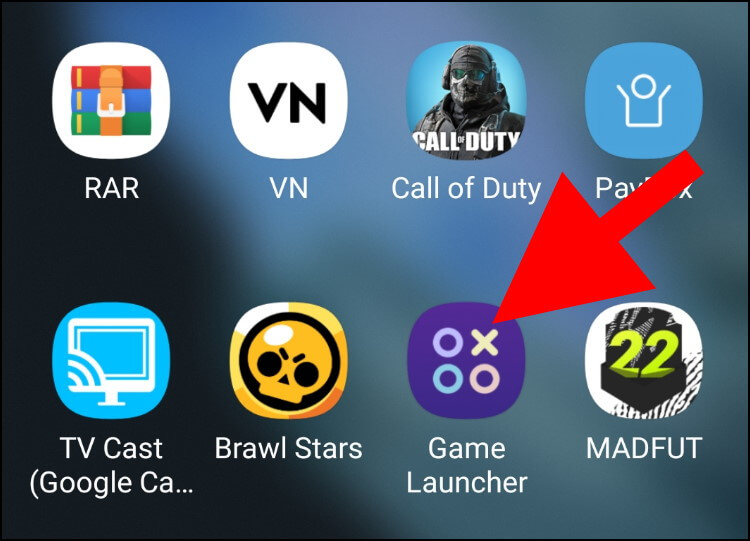 הסמל של אפליקציית Game Launcher במכשיר הגלקסי