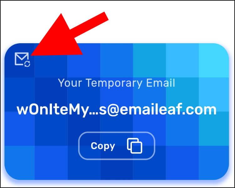 מחיקת תיבת דואר באפליקציית Temp Mail