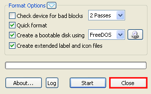 תהליך הפיכת ה- Disk On Key ל- Bootable הסתיים