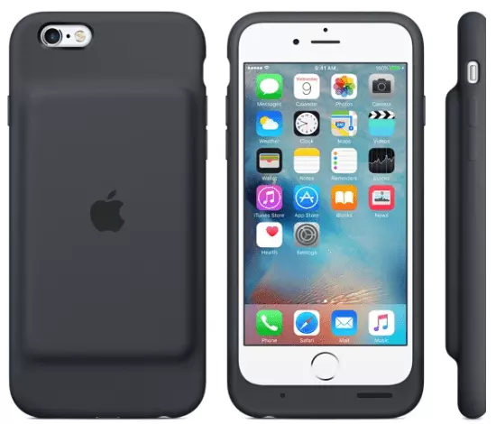 כיסוי סוללה לאייפון 6 ואייפון 6S בצבע אפור פחם