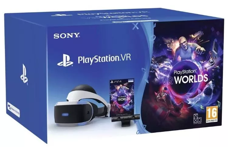 ערכת PlayStation VR הכוללת משקפיים ומצלמה