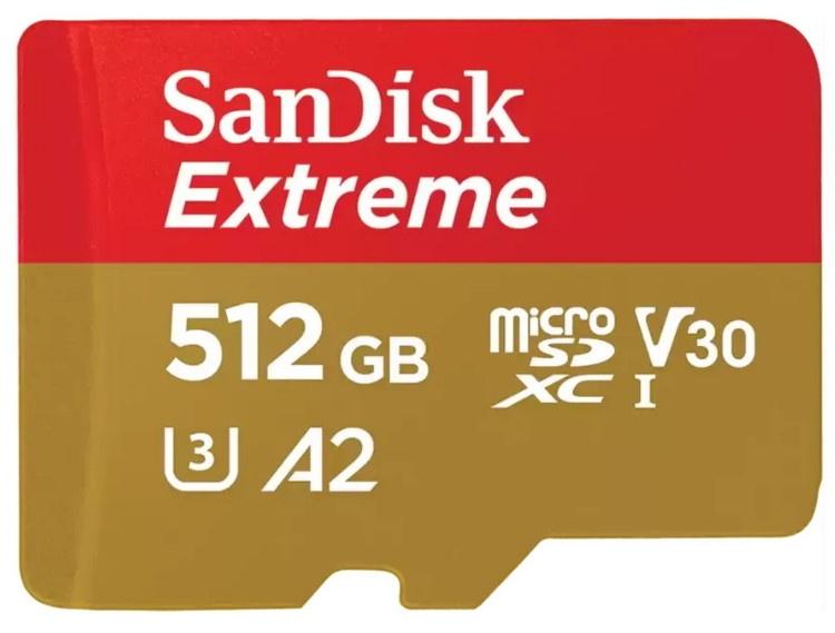 כרטיס זיכרון מומלץ לקונסולת המשחקים Steam Deck SanDisk Extreme A2 microSD UHS-I
