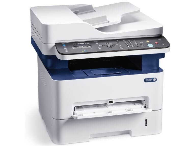 מדפסת לייזר אלחוטית הכוללת פקס וסורק Xerox WorkCentre 3225DN