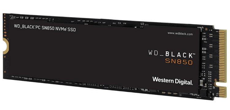 כונן SSD NVMe מומלץ Western Digital Black SN850