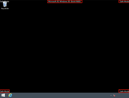 מצב בטוח Safe Mode במערכת ההפעלה Windows 8 או Windows 8.1/