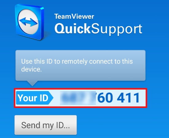  מספר ID לשליטה מרחוק על הסמארטפון/