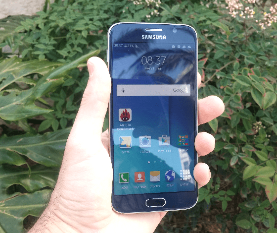 מבט על המכשיר גלקסי S6/
