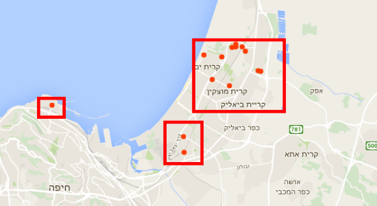 מקומות בהם הייתם בגוגל מפות/