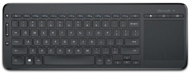 מקלדת אלחוטית מומלצת Microsoft All-in-One Media Keyboard