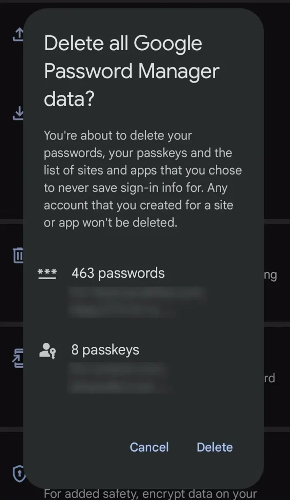 מחיקת סיסמאות בלחיצת כפתור ב- Password Manager של גוגל