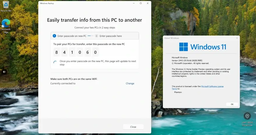 הכלי החדש של Windows 11 להעברת קבצים אלחוטית בין מחשבים