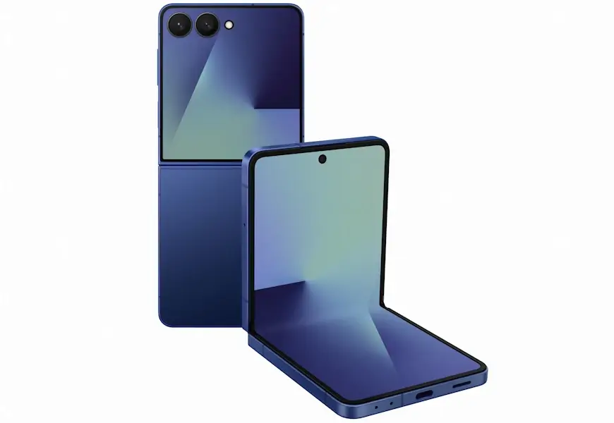 ה- Galaxy Z Flip 7 פתוח וסגור