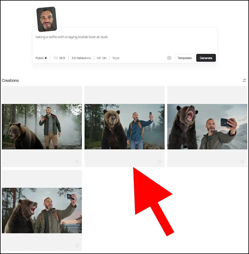 התמונות שהכלי Ideogram Character יצר