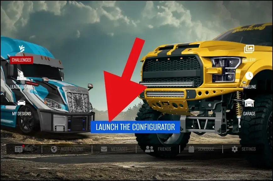 לחצו על לחצן LAUNCH THE CONFIGURATOR