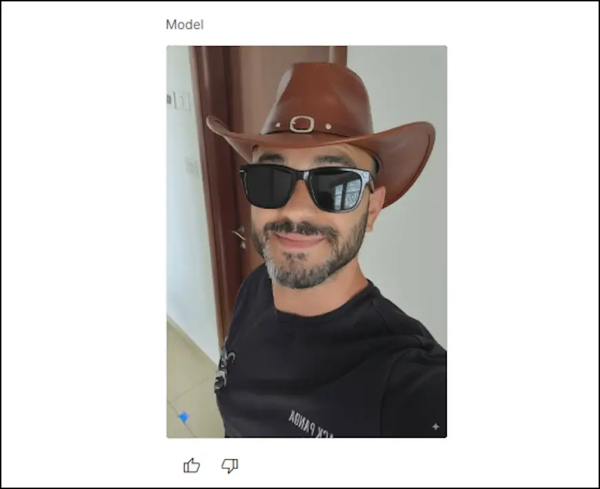 ננו בננה הוסיף לנו כובע של קאובוי על הראש