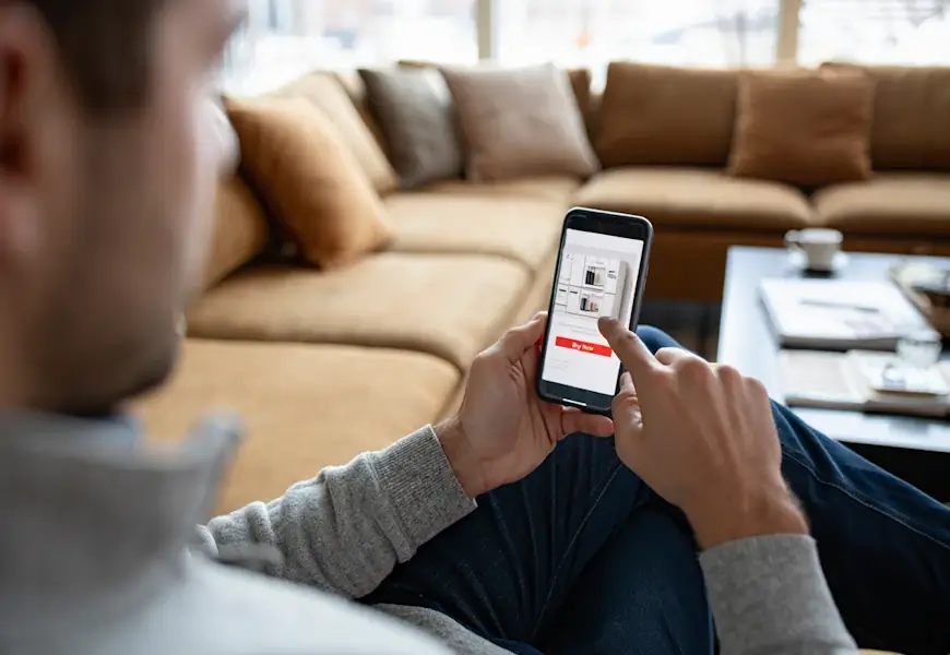 צופה קונה מוצרים בשידור חי