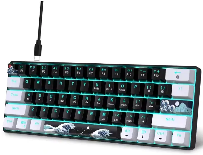 מקלדת גיימינג קומפטית עם עיצוב מרשים ועמידות גבוהה