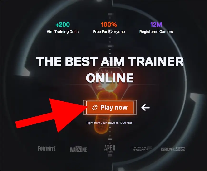 התחלת אימון באתר 3D AIM TRAINER