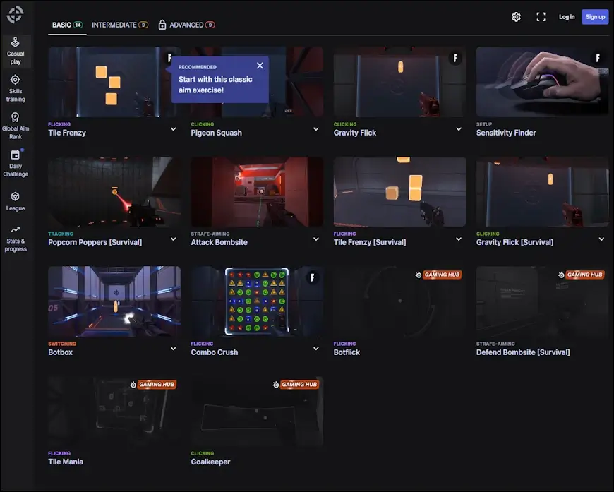 בחרו את תוכנית האימון הרצויה לשיפור דיוק הכיוון