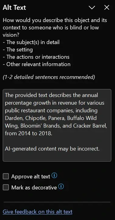 הבינה המלאכותית מתייעצת עם המשתמש על תיאור התמונה