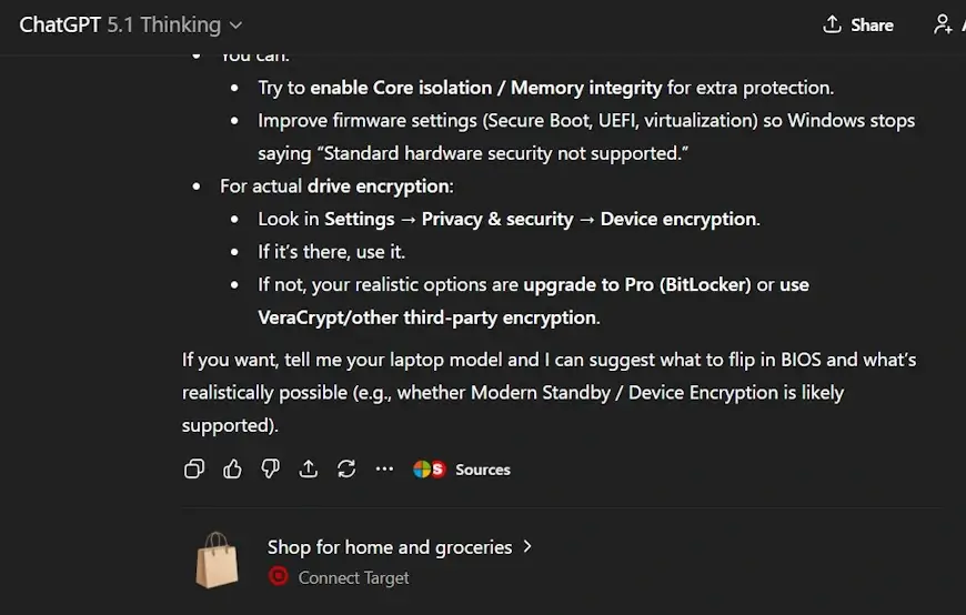 הפרסומת ב- ChatGPT שקפצה למשתמש