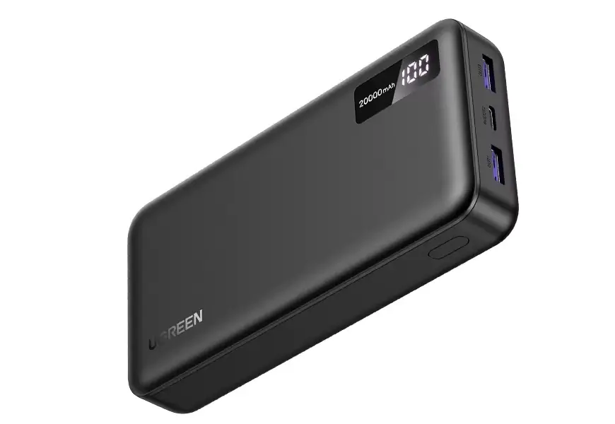 סוללה ניידת של UGREEN בקיבולת 20,000 מיליאמפר/שעה
