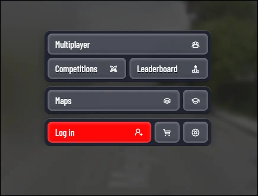 התפריט במשחק OpenGuessr