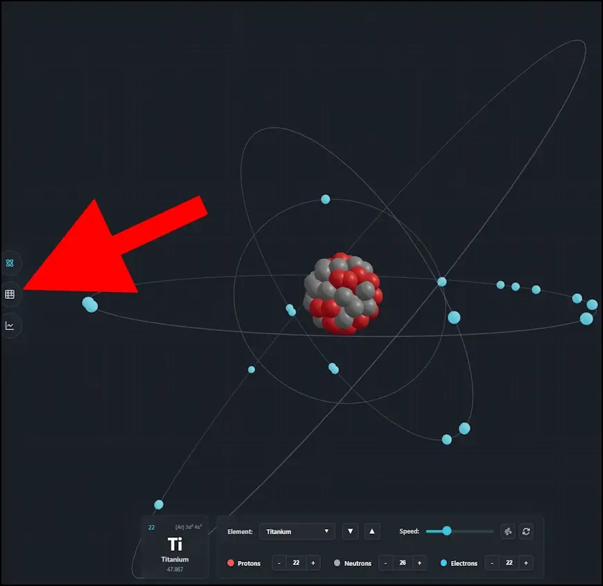 שינוי אטום באתר Atom Animation