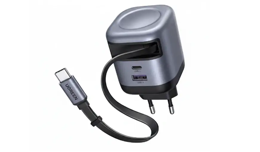 מטען עם כבל מובנה של UGREEN