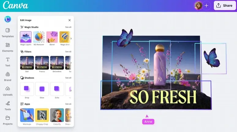 הכלי Magic Layers יודע להפריד את האלמנטים שבתמונה