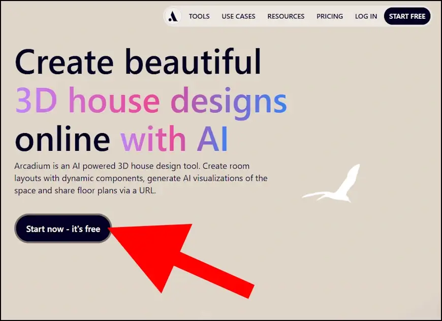 לחצו על 'Start now - it's free'