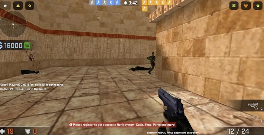 המשחק קאונטר סטרייק 1.6 באתר play-cs