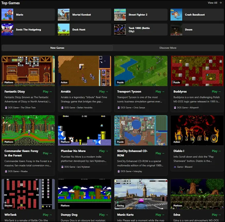 העמוד הראשי של אתר 90kids