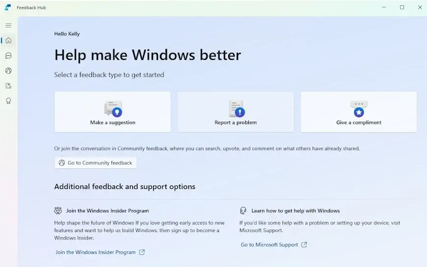 עמוד הבית החדש של מרכז המשוב