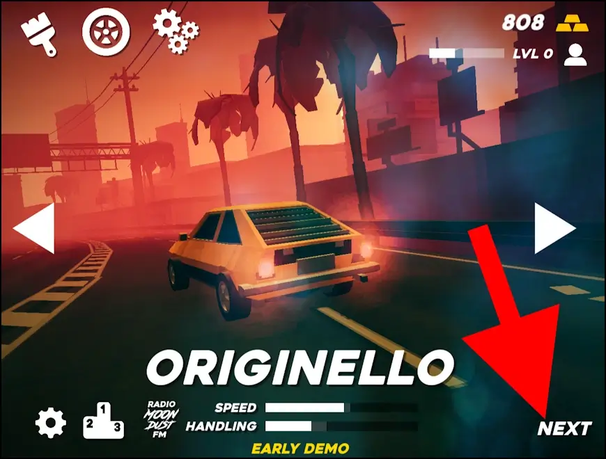 לחצו על NEXT כדי להתחיל לשחק