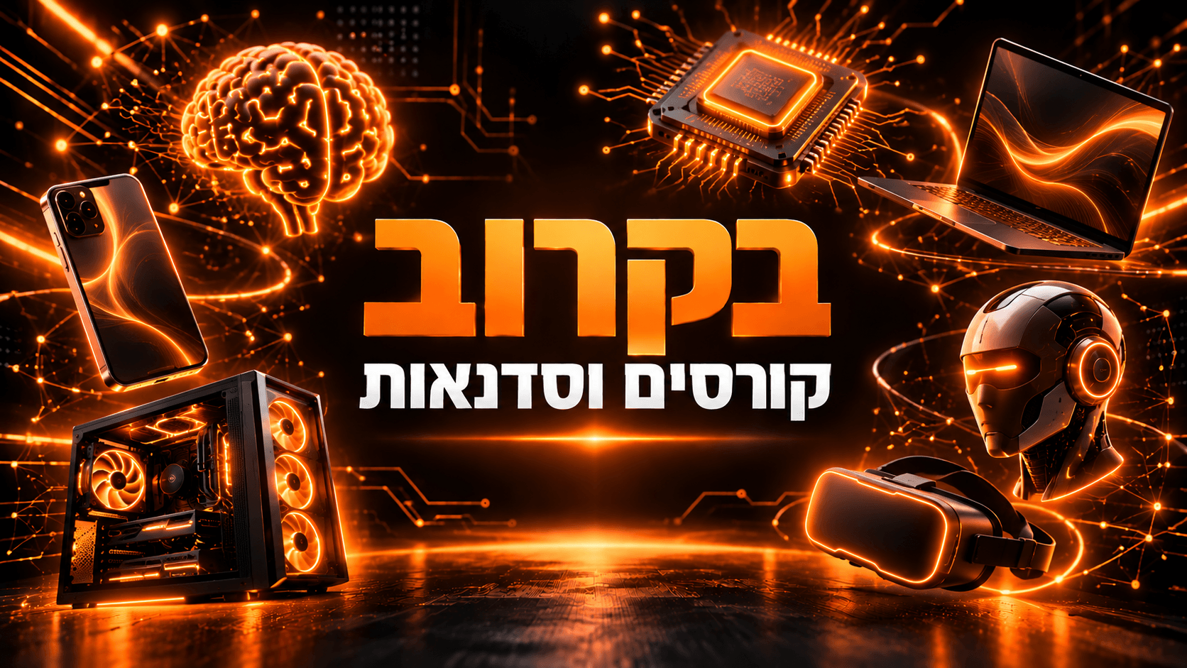 בקרוב: קורסים וסדנאות בתחומי AI, טכנולוגיה ומחשבים