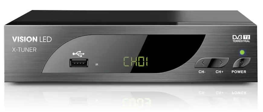 ממיר דיגיטלי לטלוויזיה תומך עידן+ מדגם X-TUNER מבית Vision